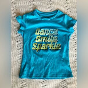 Champion Girls Size XS 4-5 Dance Smile Sparkle Shirt